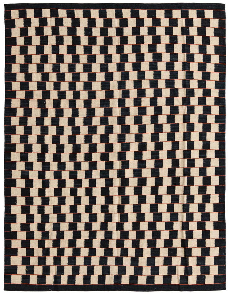Detail image of 5' 9 x 7' 7 Hand Woven Kilim Modern Wool Rug