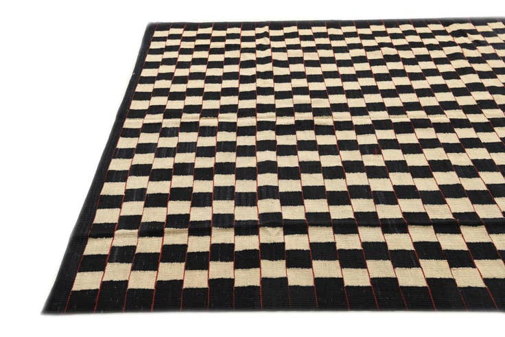 Detail image of 5' 8 x 7' 6 Hand Woven Kilim Modern Wool Rug