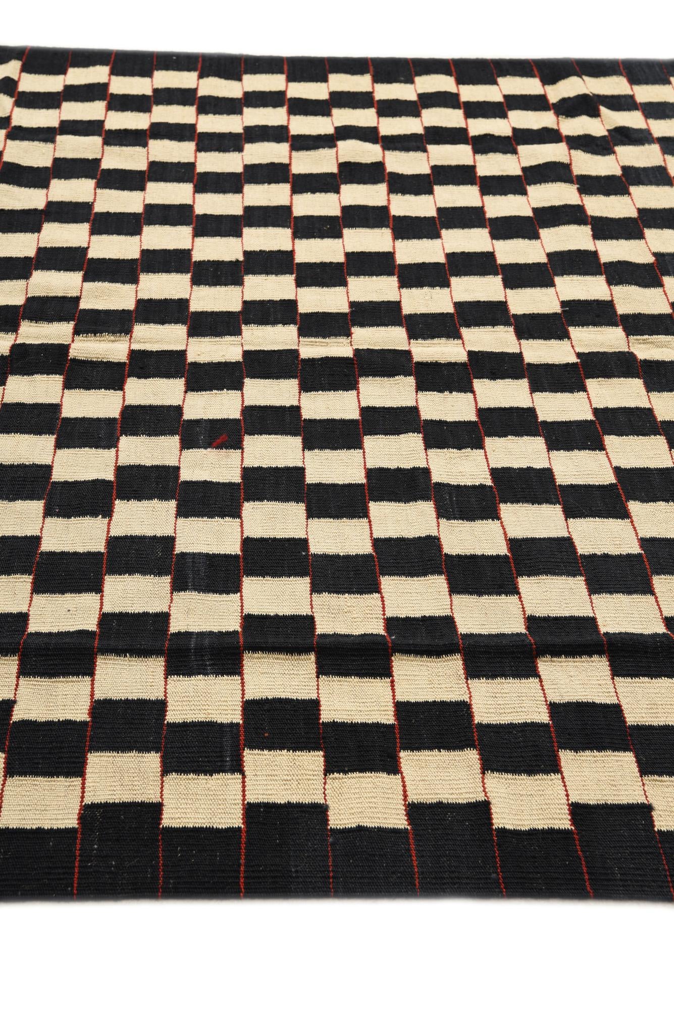 5' 8 x 7' 6 Hand Woven Kilim Modern Wool Rug