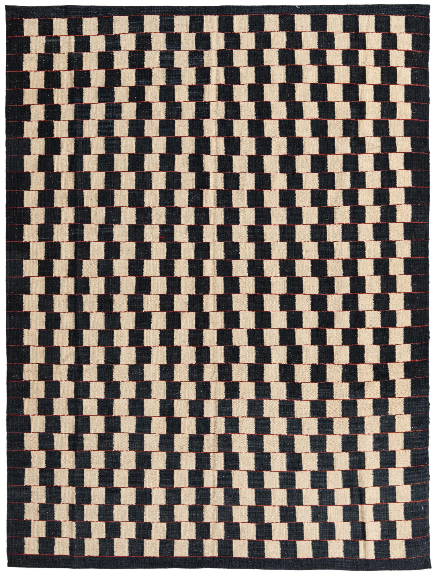 5' 8 x 7' 6 Hand Woven Kilim Modern Wool Rug