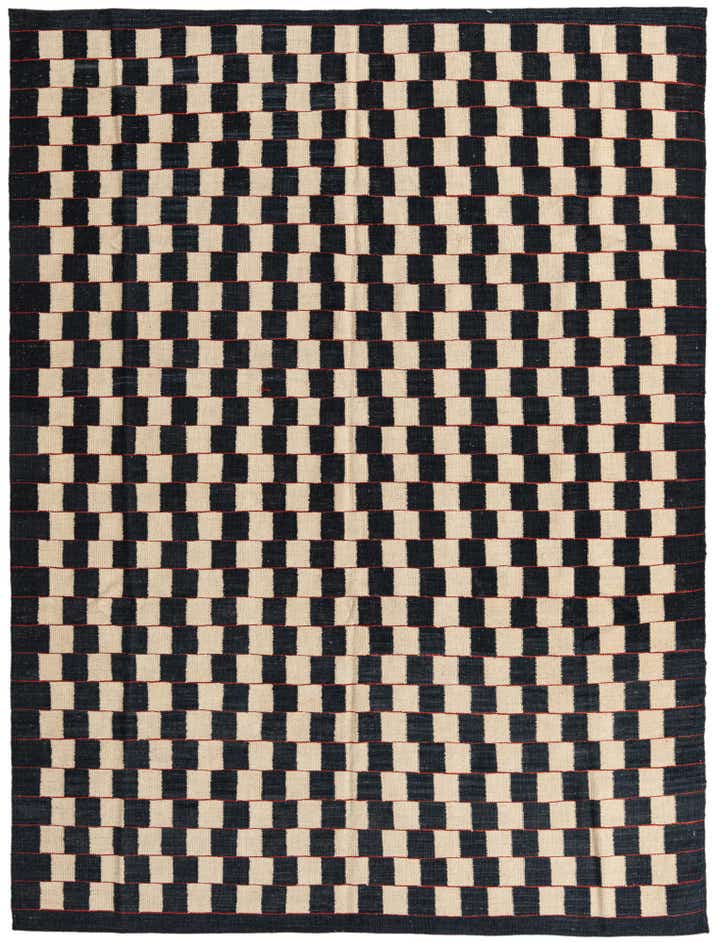 5' 8 x 7' 6 Hand Woven Kilim Modern Wool Rug