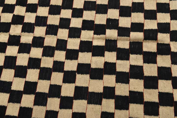 6' 10 x 9' 5 Hand Woven Kilim Modern Wool Rug