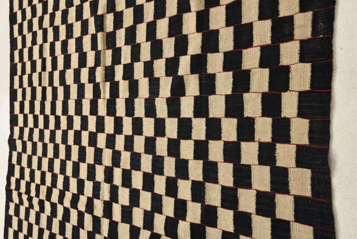 6' 10 x 9' 5 Hand Woven Kilim Modern Wool Rug
