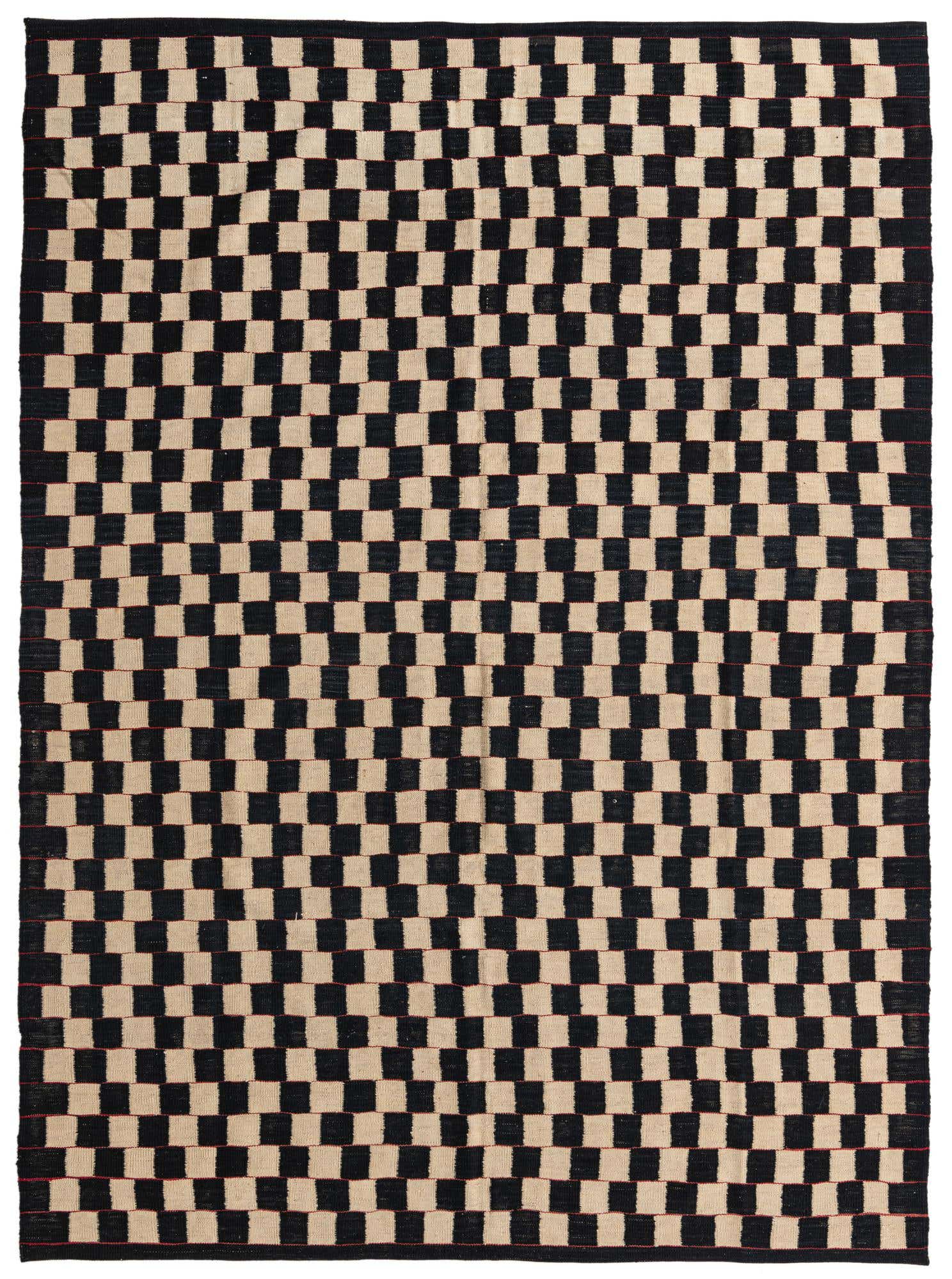 6' 10 x 9' 5 Hand Woven Kilim Modern Wool Rug