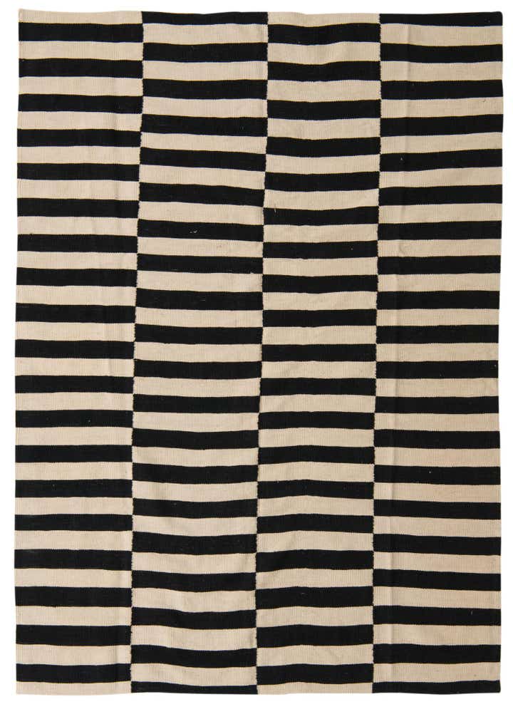 5' 5 x 7' 8 Hand Woven Kilim Modern Wool Rug