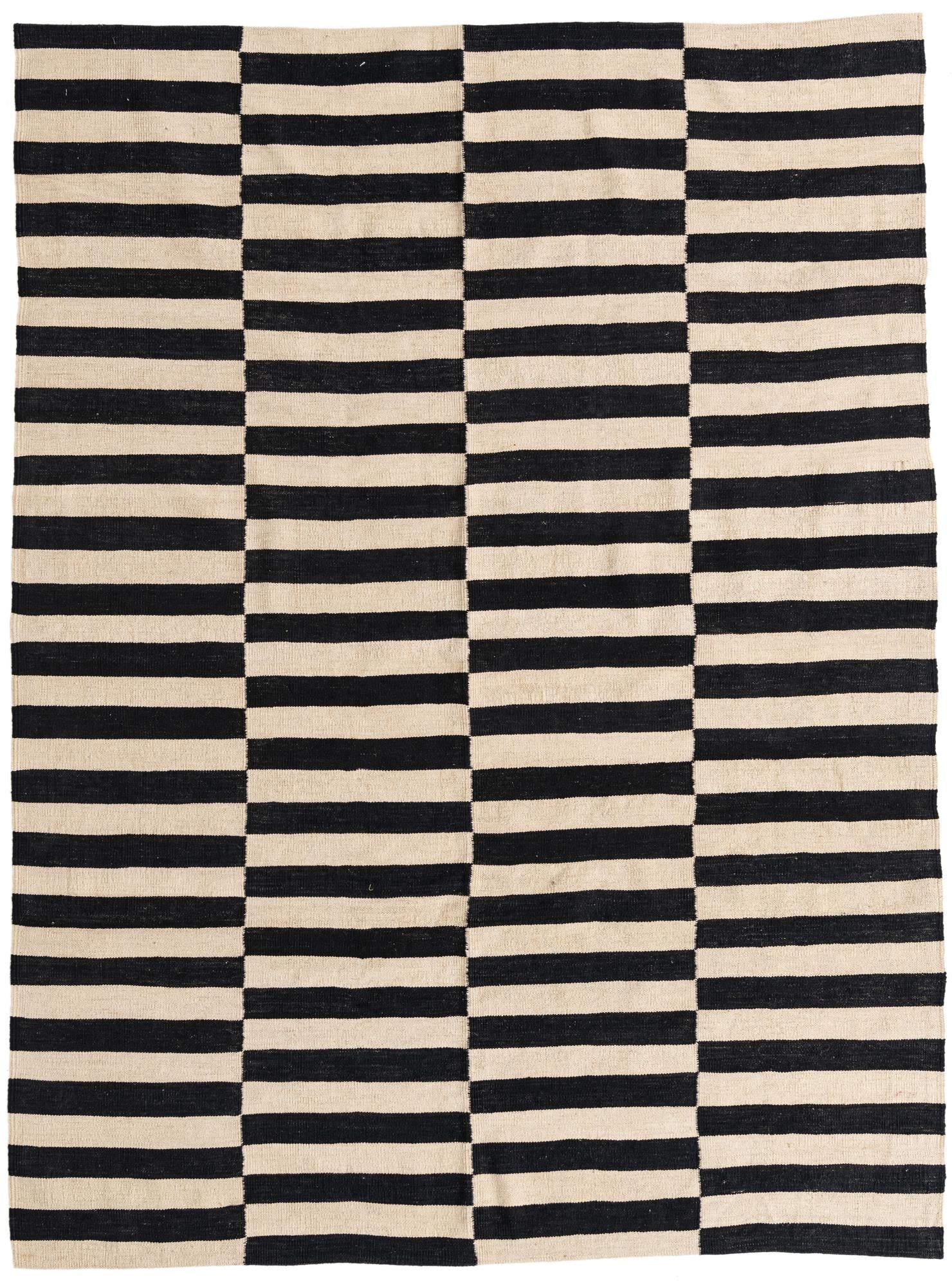 5' 9 x 7' 8 Hand Woven Kilim Modern Wool Rug