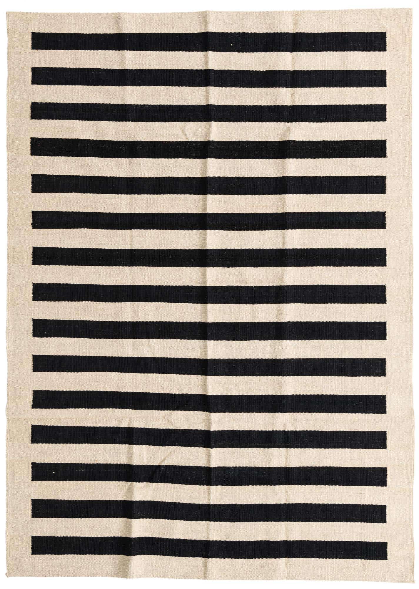 5' 7 x 7' 9 Hand Woven Kilim Modern Wool Rug