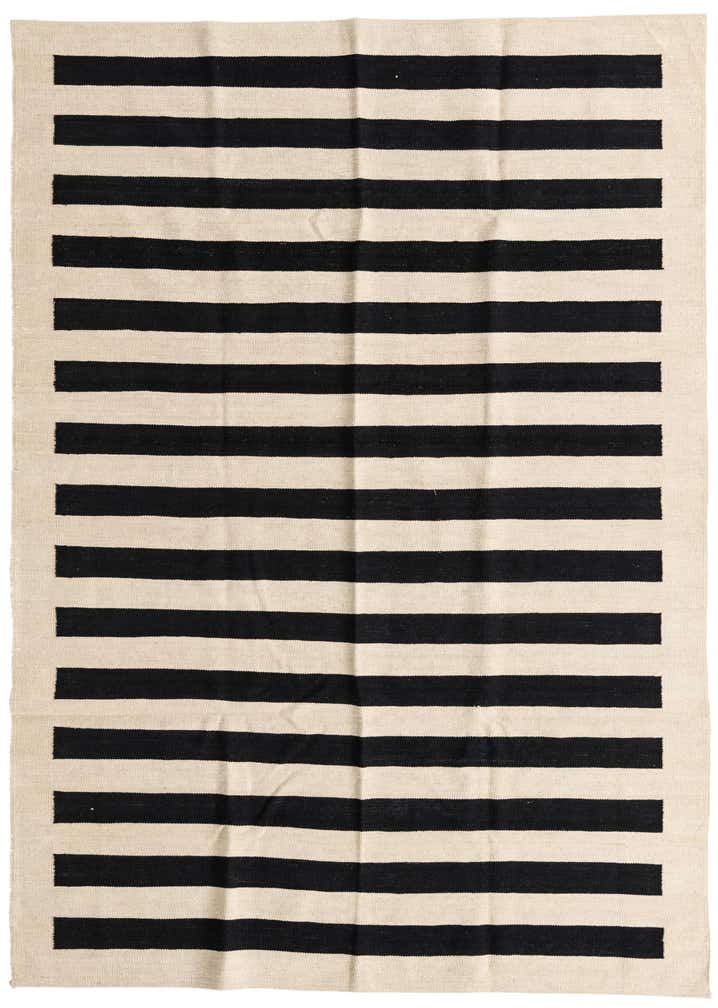 5' 7 x 7' 9 Hand Woven Kilim Modern Wool Rug