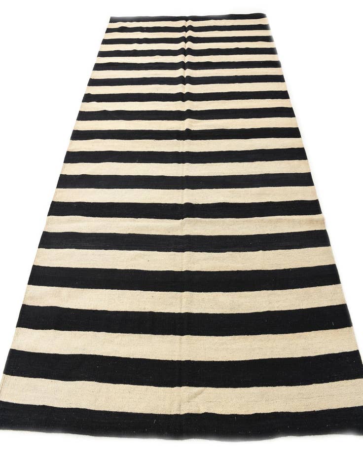 Detail image of 6' 9 x 9' 3  Hand Woven Kilim Modern Wool Rug