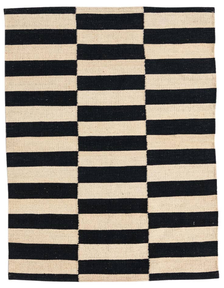 Detail image of 2' 7 x 3' 10 Hand Woven Kilim Modern Wool Rug