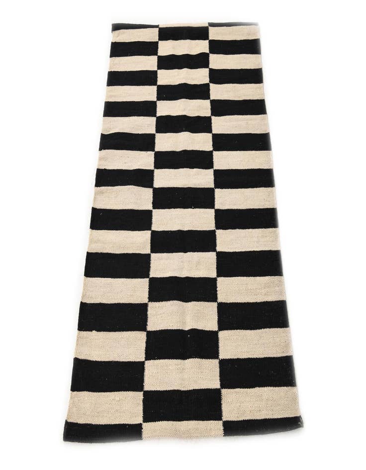 Detail image of 2' 6 x 3' 11  Hand Woven Kilim Modern Wool Rug