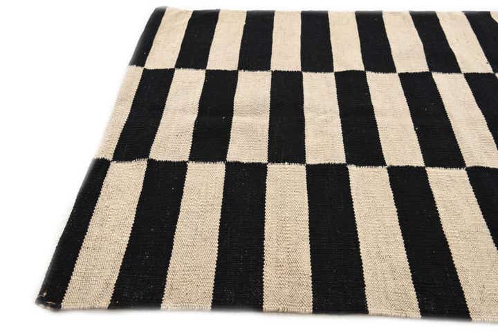 2' 6 x 3' 11 Hand Woven Kilim Modern Wool Rug