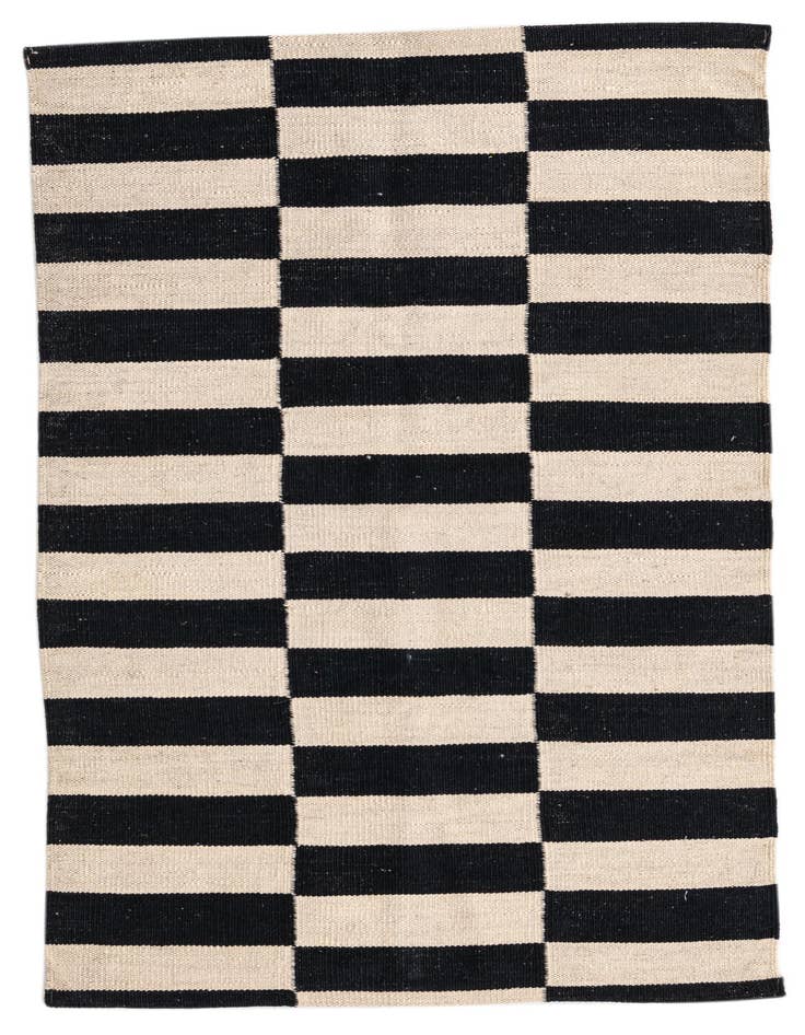Detail image of 2' 6 x 3' 11 Hand Woven Kilim Modern Wool Rug