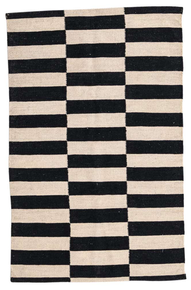 2' 6 x 3' 11 Hand Woven Kilim Modern Wool Rug