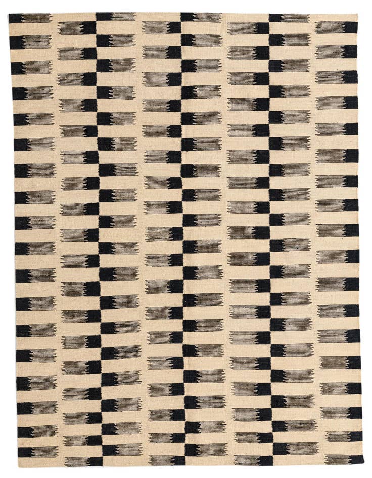 Detail image of 5' 9 x 7' 9 Hand Woven Kilim Modern Wool Rug