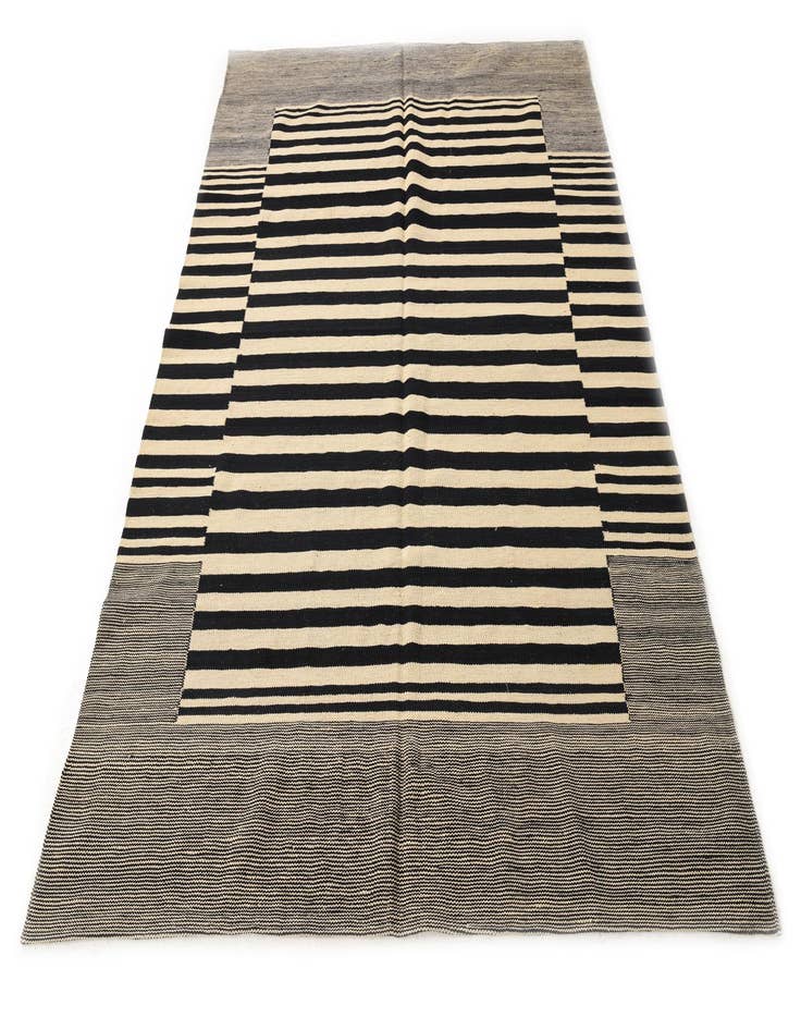Detail image of 5' 7 x 7' 8 Hand Woven Kilim Modern Wool Rug