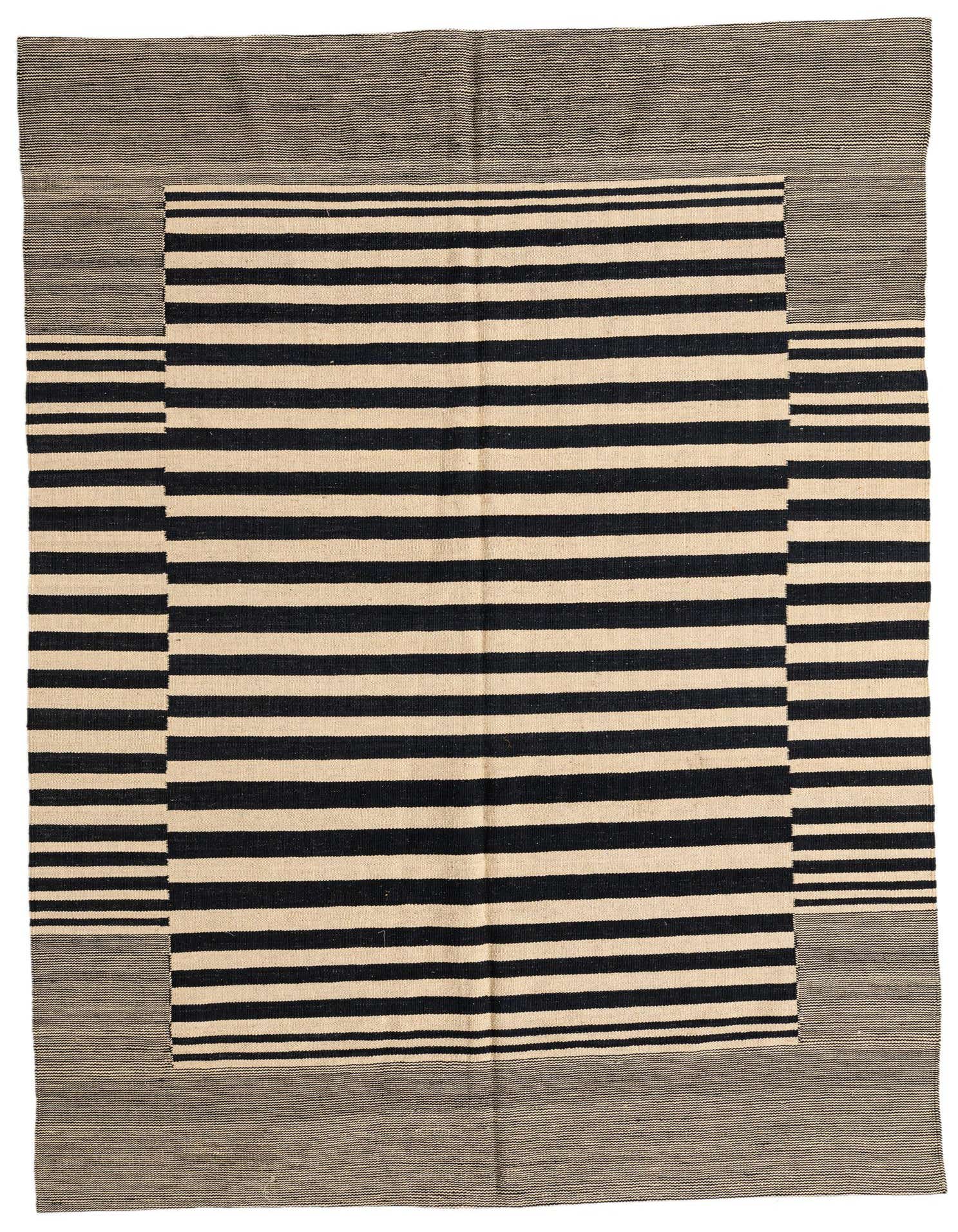 5' 7 x 7' 8 Hand Woven Kilim Modern Wool Rug