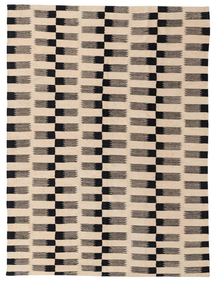 Detail image of 5' 9 x 7' 9 Hand Woven Kilim Modern Wool Rug