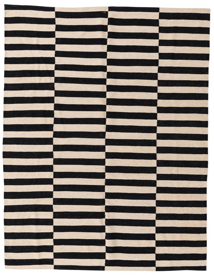 Detail image of 5' 7 x 7' 11 Hand Woven Kilim Modern Wool Rug