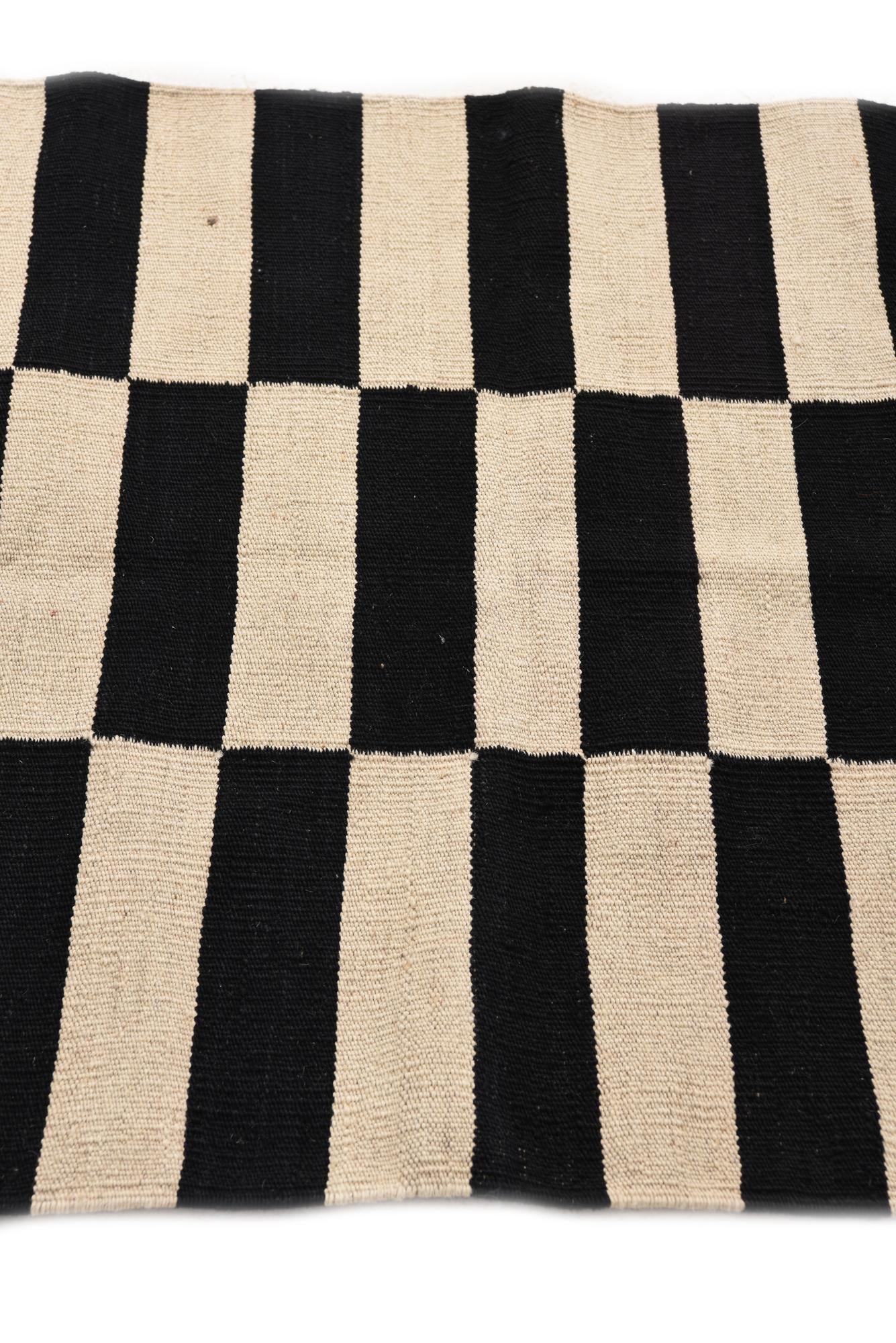 2' 7 x 3' 9 Hand Woven Kilim Modern Wool Rug