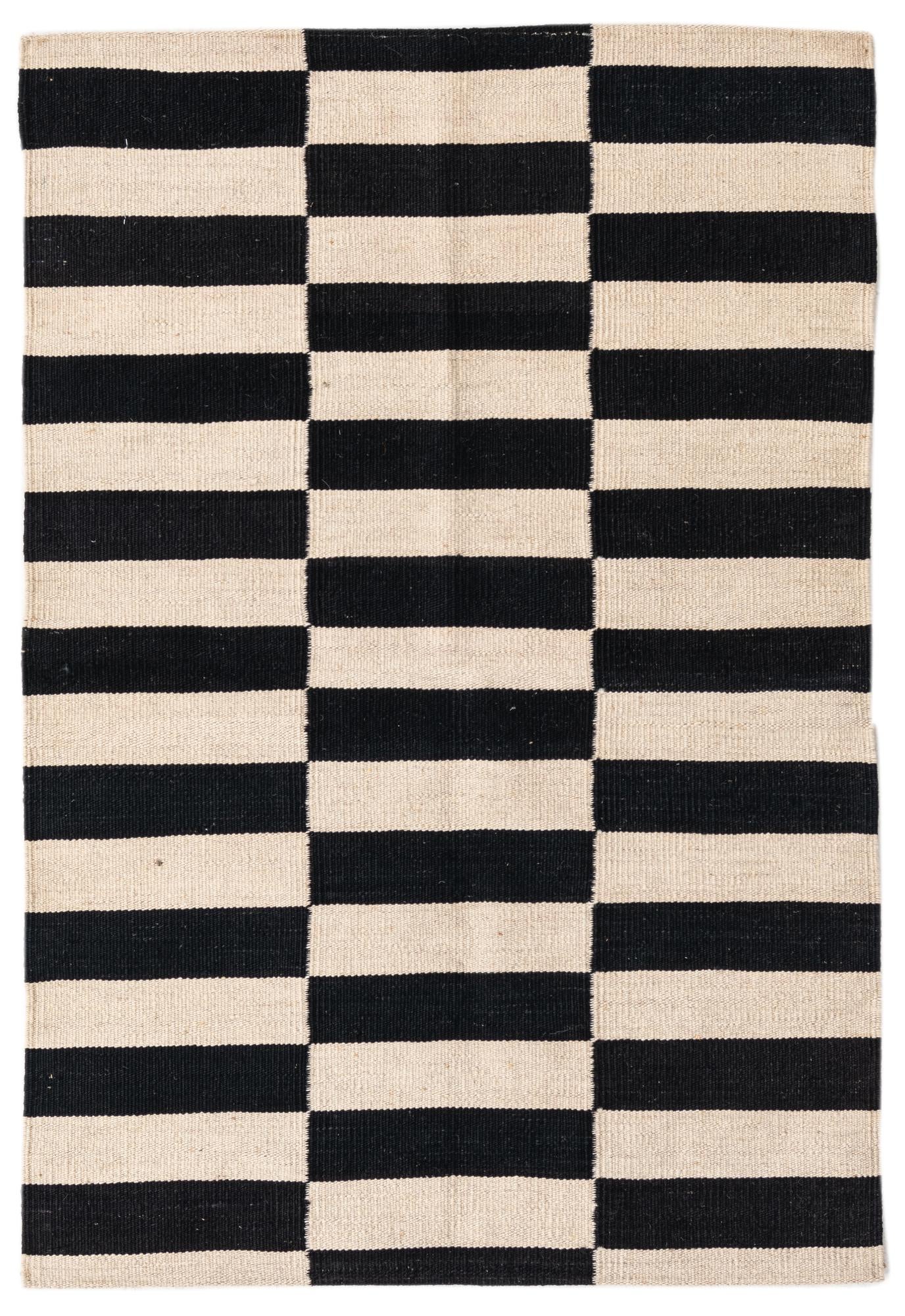 2' 7 x 3' 9 Hand Woven Kilim Modern Wool Rug