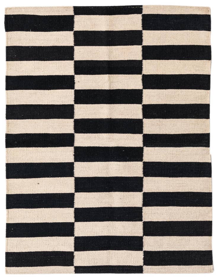 Detail image of 2' 7 x 3' 9 Hand Woven Kilim Modern Wool Rug