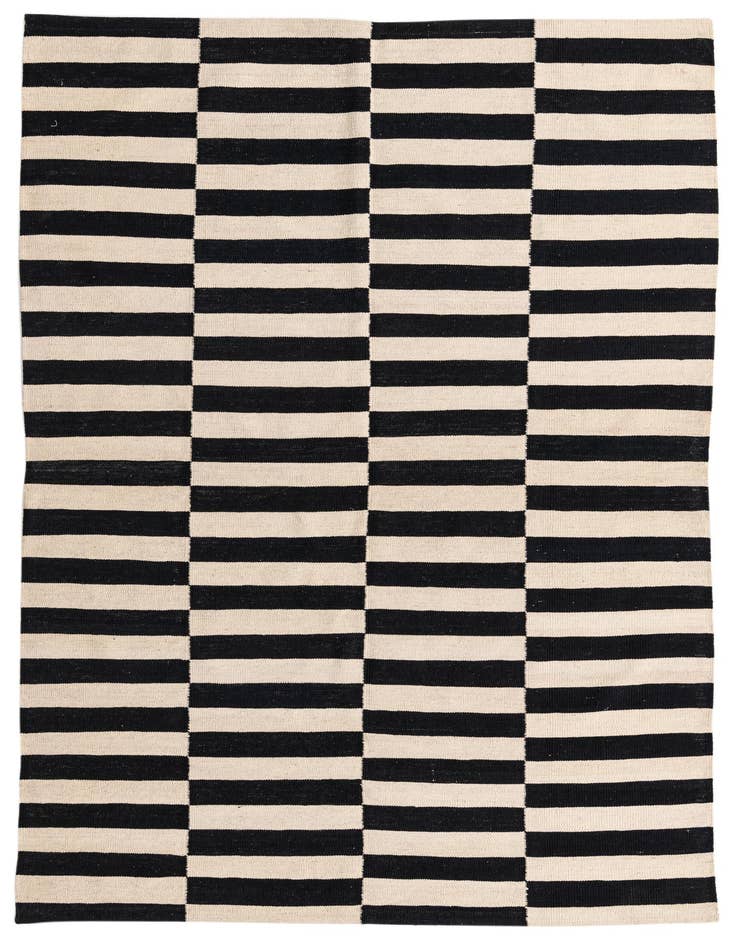 Detail image of 5' 7 x 7' 10 Hand Woven Kilim Modern Wool Rug