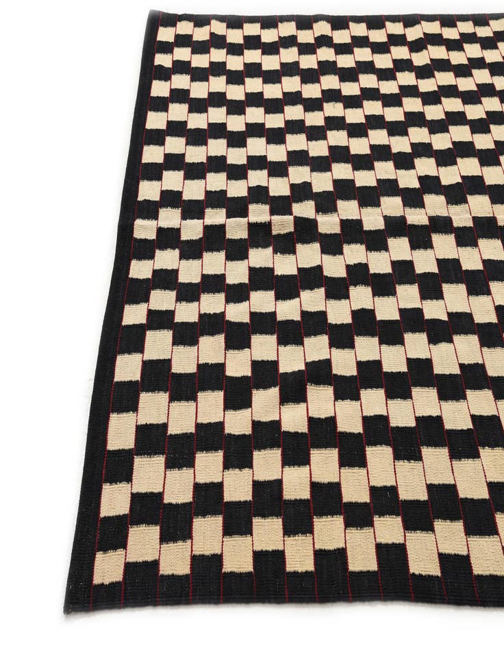 Detail image of 5' 8 x 7' 6  Hand Woven Kilim Modern Wool Rug