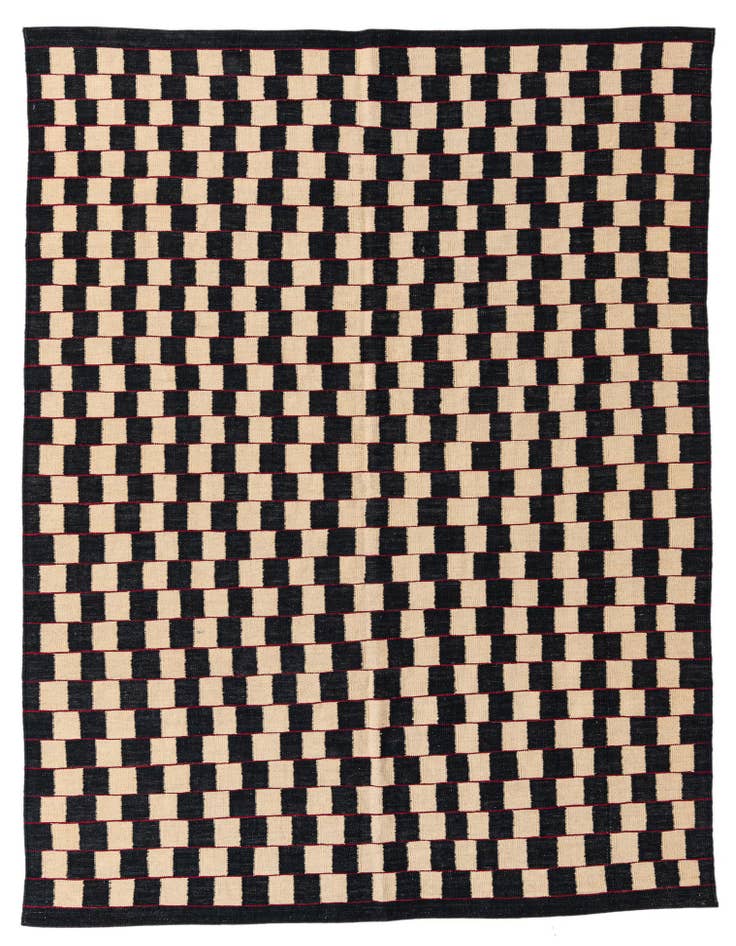 Detail image of 5' 8 x 7' 6 Hand Woven Kilim Modern Wool Rug