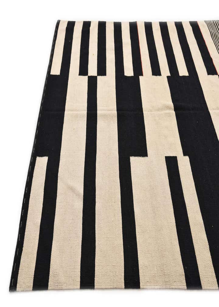 6' 7 x 9' 4 Hand Woven Kilim Modern Wool Rug