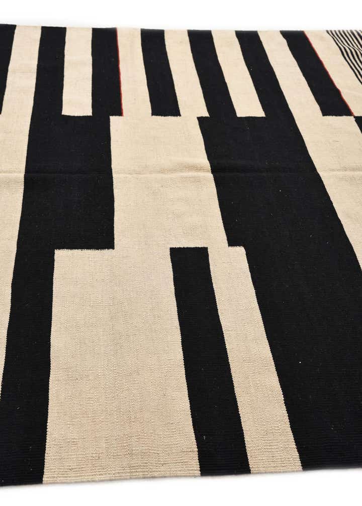 6' 7 x 9' 4 Hand Woven Kilim Modern Wool Rug