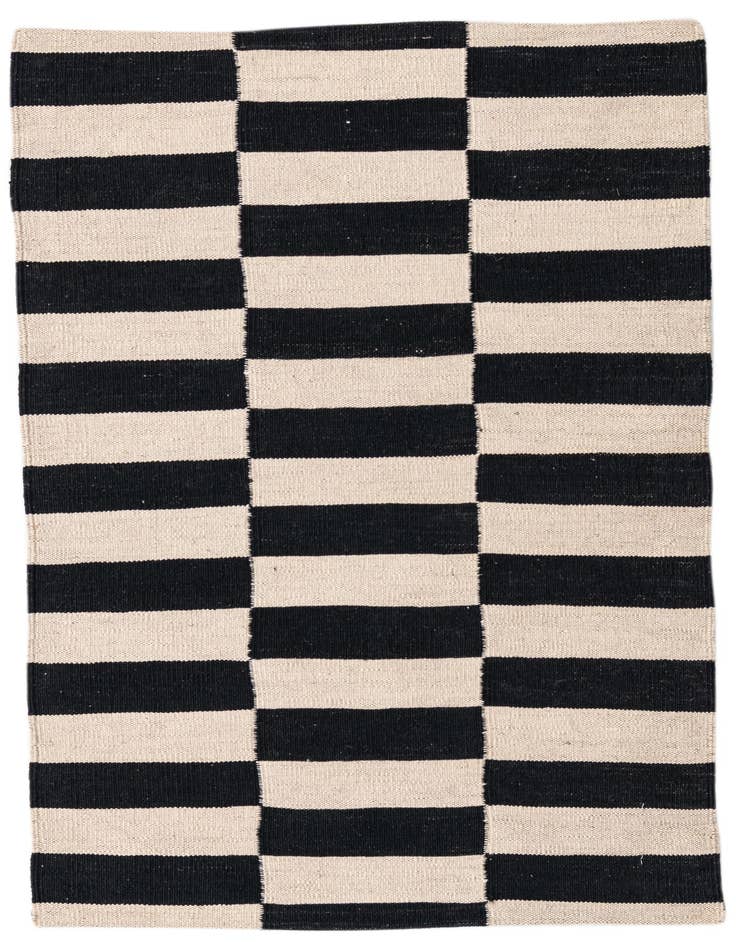 Detail image of 2' 8 x 3' 9 Hand Woven Kilim Modern Wool Rug