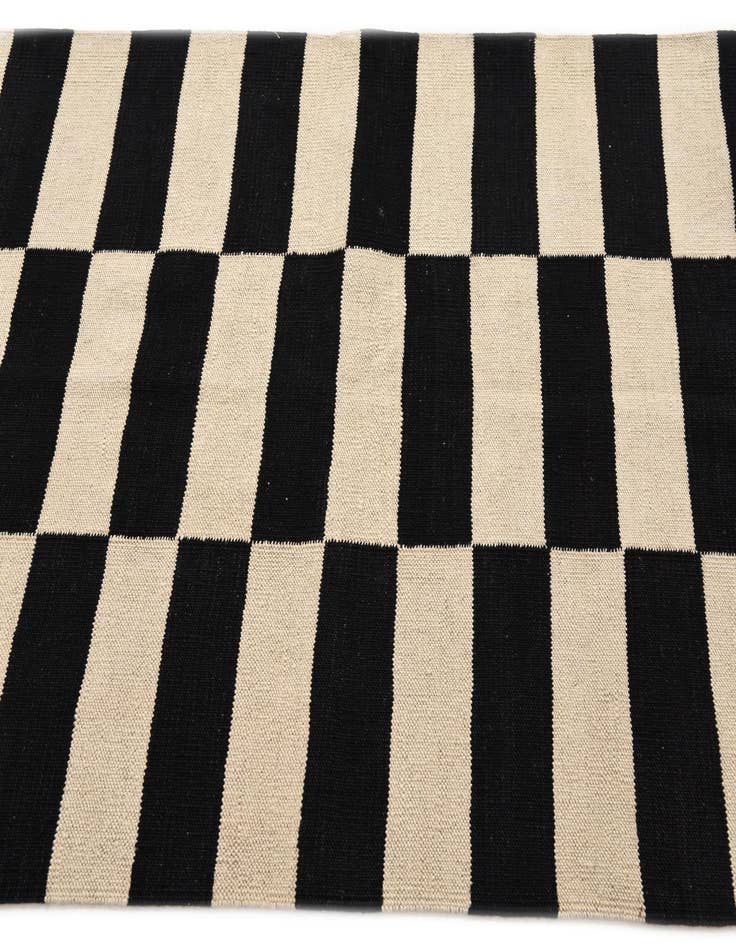 Detail image of 3' 5 x 4' 9  Hand Woven Kilim Modern Wool Rug