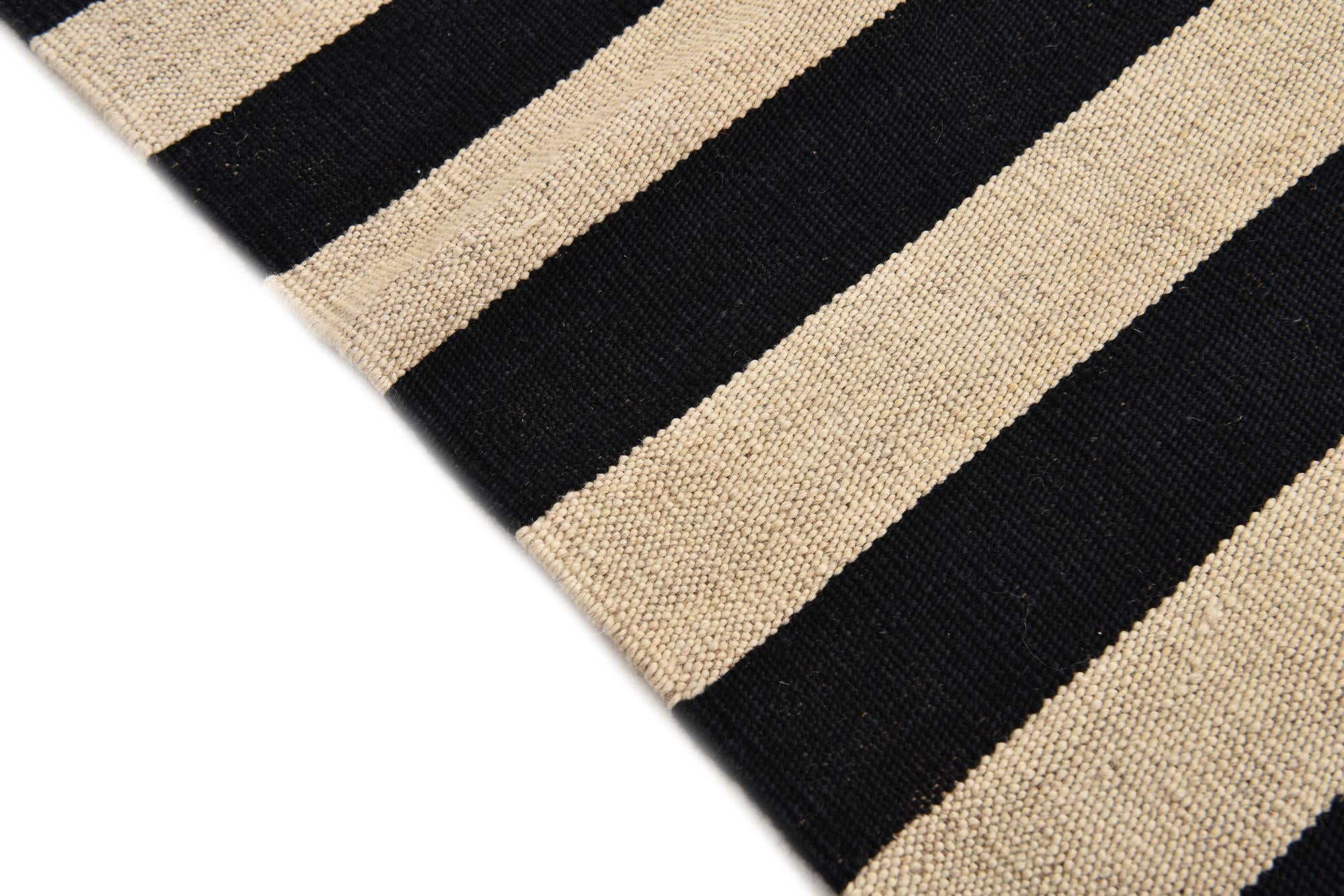 3' 4 x 4' 10 Hand Woven Kilim Modern Wool Rug