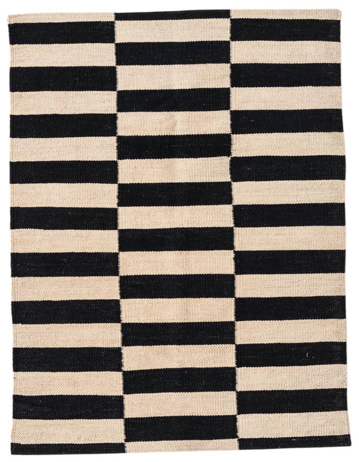 Detail image of 2' 6 x 3' 9 Hand Woven Kilim Modern Wool Rug