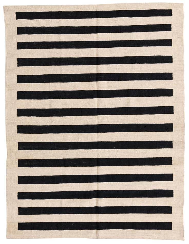 Detail image of 5' 6 x 7' 10 Hand Woven Kilim Modern Wool Rug