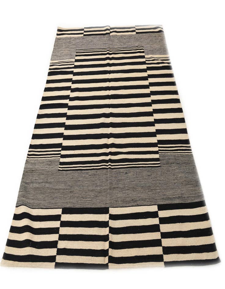 Detail image of 6' x 7' 8  Hand Woven Kilim Modern Wool Rug