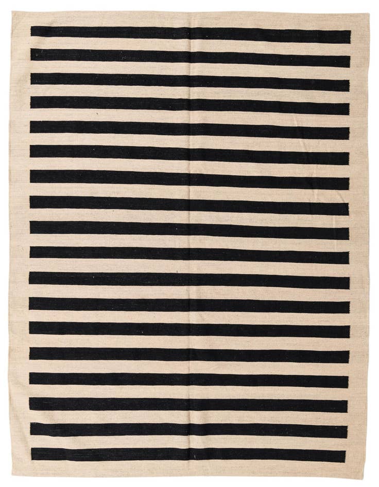 Detail image of 6' 8 x 9' 10 Hand Woven Kilim Modern Wool Rug