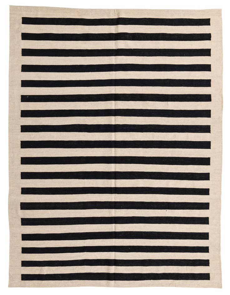 Detail image of 6' 9 x 9' 7 Hand Woven Kilim Modern Wool Rug