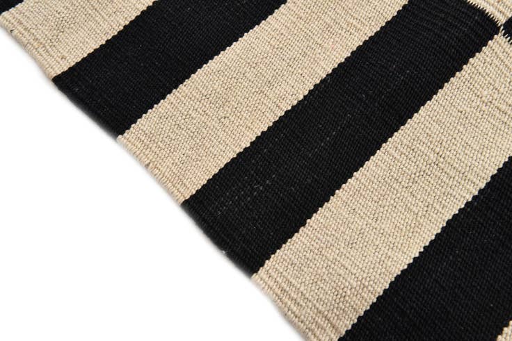 Detail image of 2' 6 x 3' 10 Hand Woven Kilim Modern Wool Rug