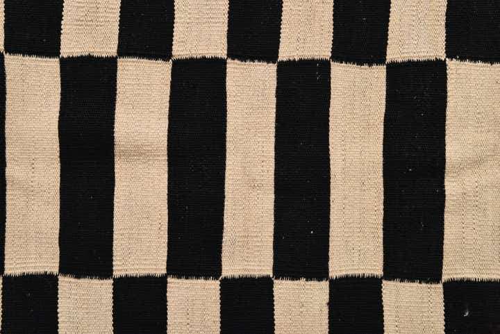 2' 8 x 3' 10 Hand Woven Kilim Modern Wool Rug