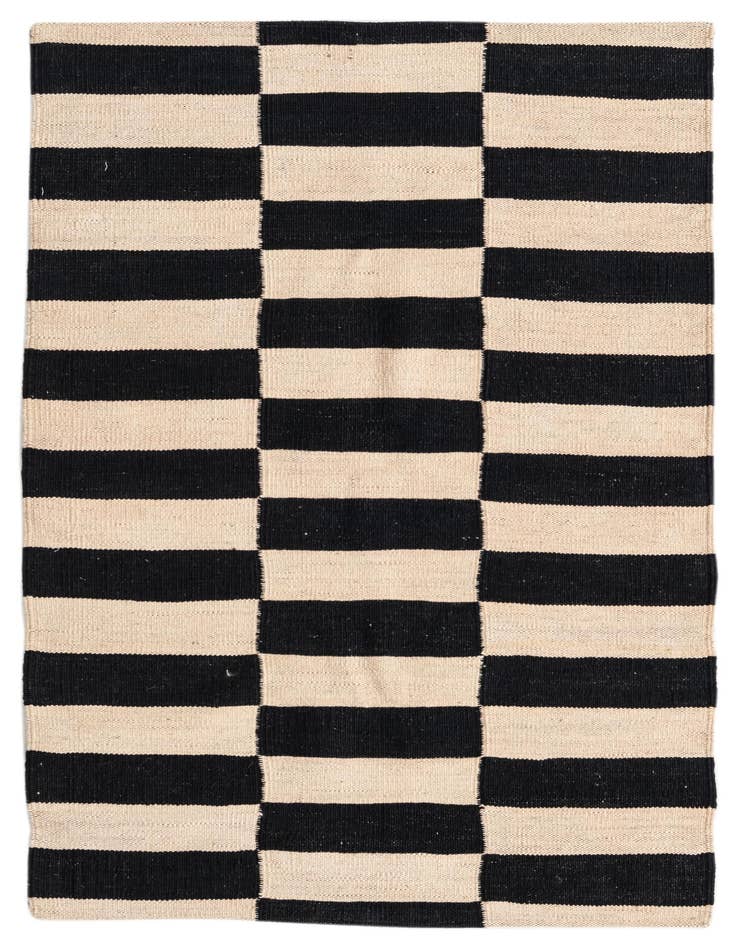 Detail image of 2' 8 x 3' 10 Hand Woven Kilim Modern Wool Rug