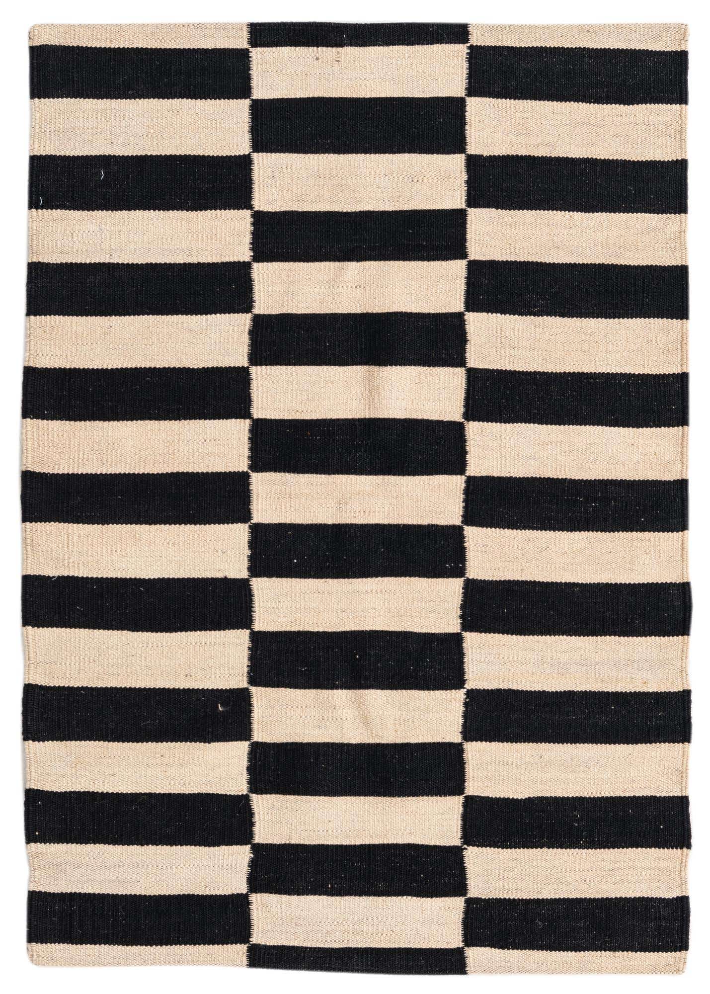 2' 8 x 3' 10 Hand Woven Kilim Modern Wool Rug