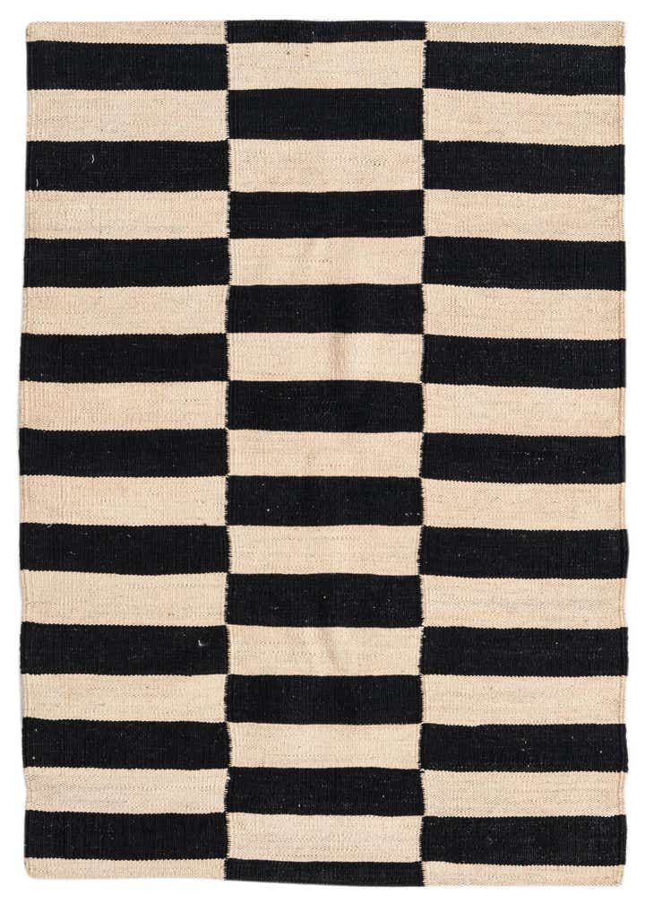 2' 8 x 3' 10 Hand Woven Kilim Modern Wool Rug