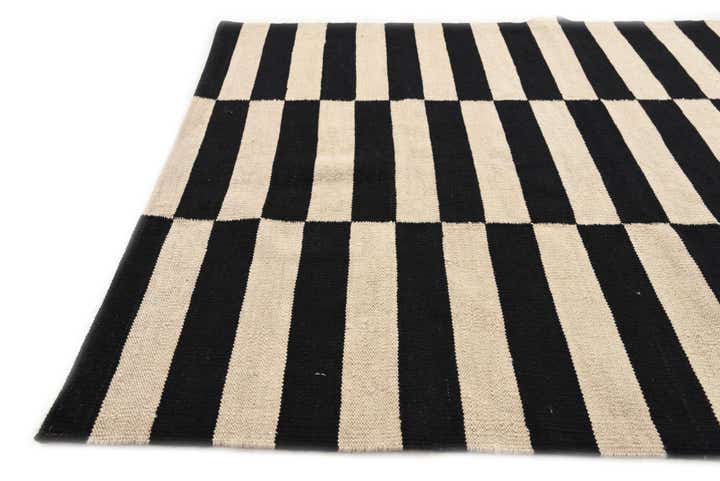 3' 7 x 4' 9 Hand Woven Kilim Modern Wool Rug