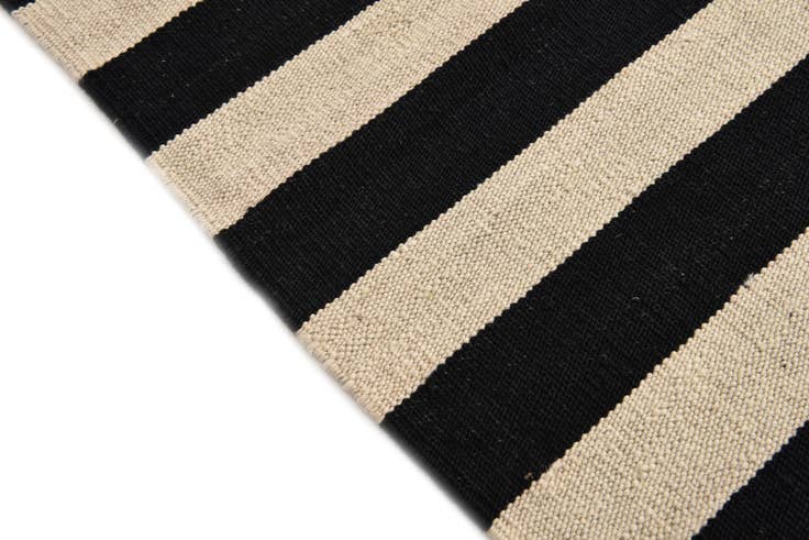 Detail image of 3' 7 x 4' 9 Hand Woven Kilim Modern Wool Rug