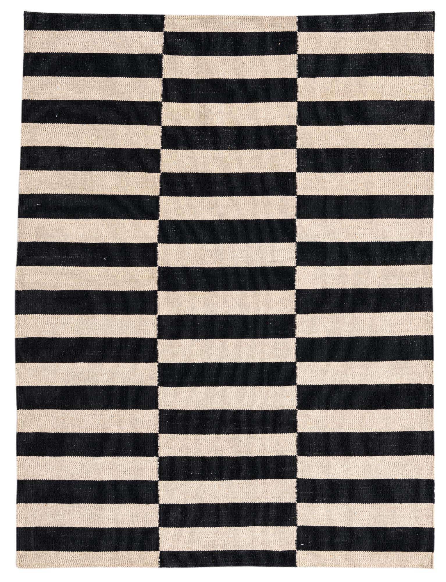 3' 7 x 4' 9 Hand Woven Kilim Modern Wool Rug