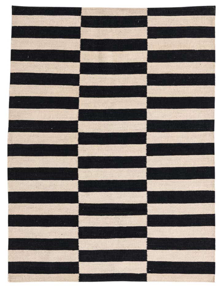 3' 7 x 4' 9 Hand Woven Kilim Modern Wool Rug