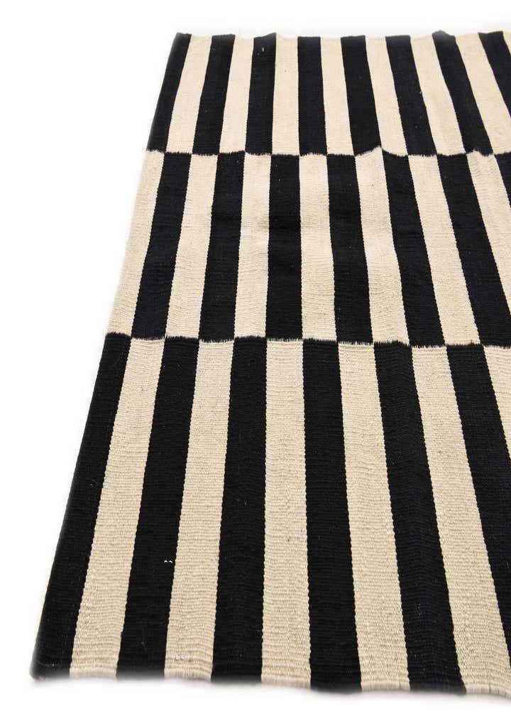 3' 4 x 4' 10 Hand Woven Kilim Modern Wool Rug