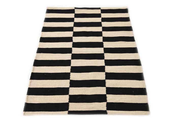 2' 9 x 3' 9 Hand Woven Kilim Modern Wool Rug